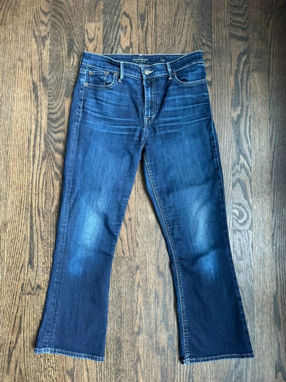 Lucky Brand Bridgette Mini Boot Jeans Women’s 28 Dark Wash ORTA Premium Stretch